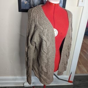 Small Charlotte Russe Open Front Cable Knit Sweater Cardigan 100% Acrylic